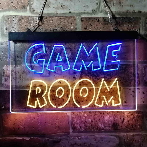 ADVPRO Game Room Wording Text Dual Color LED Neon Sign st6-i3950 - Blue & Yellow
