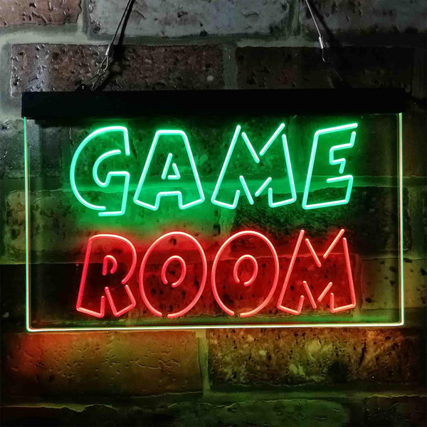 ADVPRO Game Room Wording Text Dual Color LED Neon Sign st6-i3950 - Green & Red