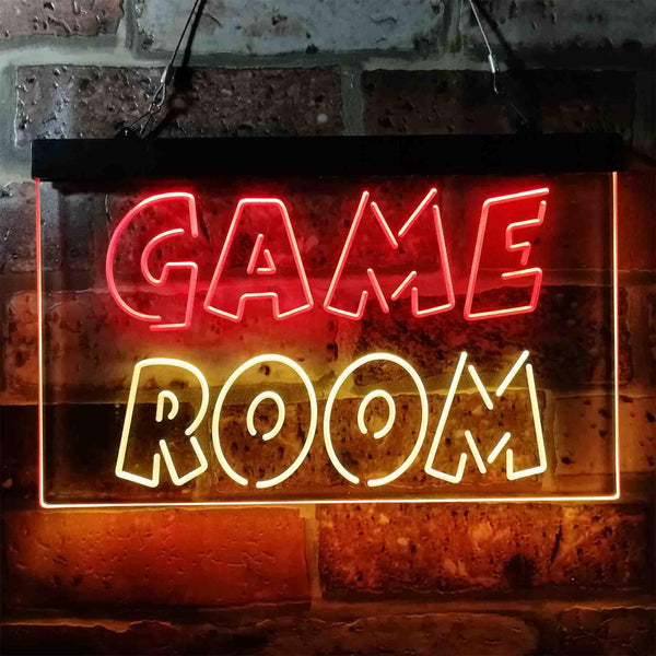 ADVPRO Game Room Wording Text Dual Color LED Neon Sign st6-i3950 - Red & Yellow