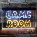 ADVPRO Game Room Wording Text Dual Color LED Neon Sign st6-i3950 - White & Yellow