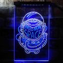 ADVPRO Astronaut I Need More Space Living Room Display  Dual Color LED Neon Sign st6-i3953 - White & Blue