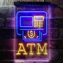 ADVPRO ATM Machine Money Withdraw Inside  Dual Color LED Neon Sign st6-i3956 - Blue & Yellow