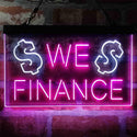 ADVPRO We Finance Money Signal Lending Dual Color LED Neon Sign st6-i3957 - White & Purple