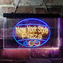 ADVPRO New York Style Pizza Shop Dual Color LED Neon Sign st6-i3959 - Blue & Yellow