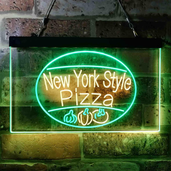 ADVPRO New York Style Pizza Shop Dual Color LED Neon Sign st6-i3959 - Green & Yellow