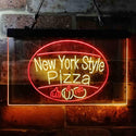 ADVPRO New York Style Pizza Shop Dual Color LED Neon Sign st6-i3959 - Red & Yellow