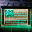 ADVPRO 2nd Amendment Brand Vintage American Flag Dual Color LED Neon Sign st6-i3960 - Green & Yellow