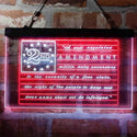 ADVPRO 2nd Amendment Brand Vintage American Flag Dual Color LED Neon Sign st6-i3960 - White & Red