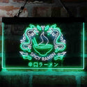 ADVPRO Spicy Dragon Ramen Japan Food Dual Color LED Neon Sign st6-i3961 - White & Green