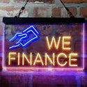 ADVPRO We Finance Borrowing Lending Money Dual Color LED Neon Sign st6-i3963 - Blue & Yellow