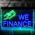 ADVPRO We Finance Borrowing Lending Money Dual Color LED Neon Sign st6-i3963 - Green & Blue