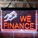 ADVPRO We Finance Borrowing Lending Money Dual Color LED Neon Sign st6-i3963 - White & Orange