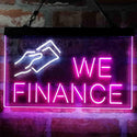 ADVPRO We Finance Borrowing Lending Money Dual Color LED Neon Sign st6-i3963 - White & Purple