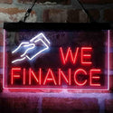 ADVPRO We Finance Borrowing Lending Money Dual Color LED Neon Sign st6-i3963 - White & Red