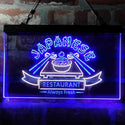 ADVPRO Fresh Japanese Restaurant Food Dual Color LED Neon Sign st6-i3968 - White & Blue