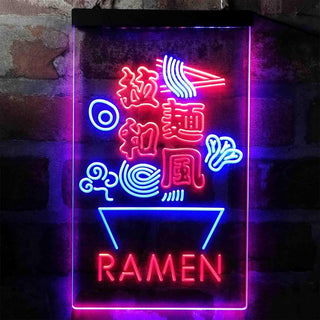 ADVPRO Ramen Bowl Japanese Style  Dual Color LED Neon Sign st6-i3970 - Blue & Red