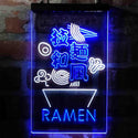 ADVPRO Ramen Bowl Japanese Style  Dual Color LED Neon Sign st6-i3970 - White & Blue