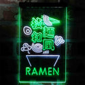 ADVPRO Ramen Bowl Japanese Style  Dual Color LED Neon Sign st6-i3970 - White & Green