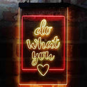 ADVPRO Inspiration Do What You Love Bedroom  Dual Color LED Neon Sign st6-i3972 - Red & Yellow