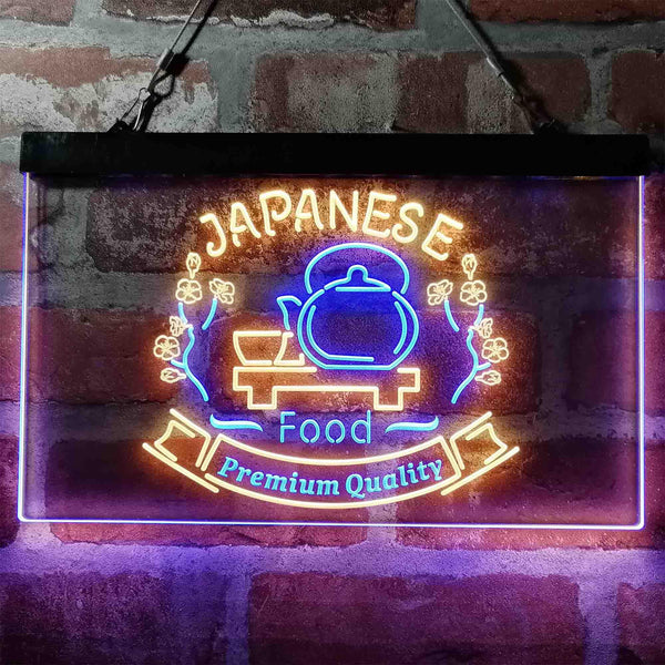 ADVPRO Japanese Food Restaurant Decoration Dual Color LED Neon Sign st6-i3975 - Blue & Yellow