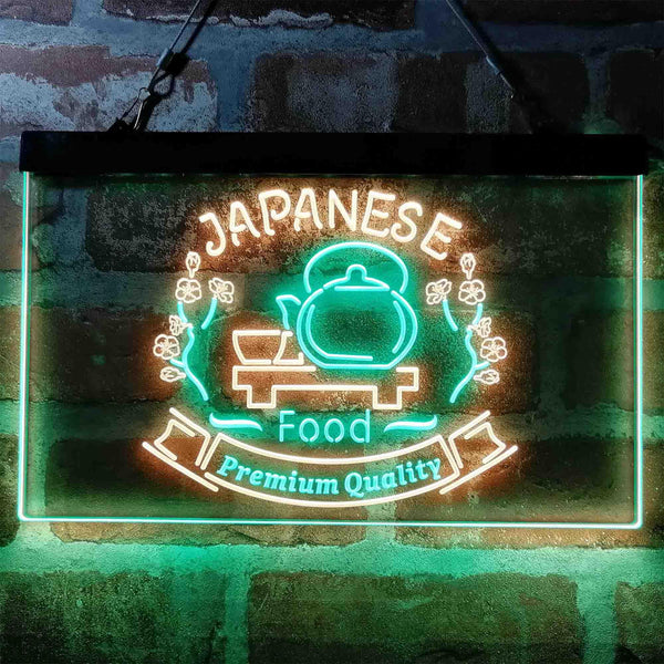 ADVPRO Japanese Food Restaurant Decoration Dual Color LED Neon Sign st6-i3975 - Green & Yellow