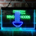 ADVPRO Humor Send Noods Nudes Noodles Home Decoration Dual Color LED Neon Sign st6-i3977 - Green & Blue