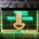ADVPRO Humor Send Noods Nudes Noodles Home Decoration Dual Color LED Neon Sign st6-i3977 - Green & Yellow
