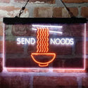 ADVPRO Humor Send Noods Nudes Noodles Home Decoration Dual Color LED Neon Sign st6-i3977 - White & Orange