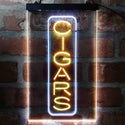 ADVPRO Cigars Vertical Display  Dual Color LED Neon Sign st6-i3980 - White & Yellow