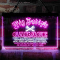 ADVPRO Big Daddy Garage Tools Dual Color LED Neon Sign st6-i3984 - White & Purple