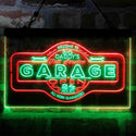 ADVPRO Big Daddy Garage Tools 24 Hours 7 Days Dual Color LED Neon Sign st6-i3985 - Green & Red