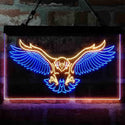 ADVPRO Eagle Catching Animals Flying Display Dual Color LED Neon Sign st6-i3987 - Blue & Yellow