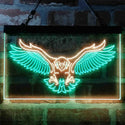 ADVPRO Eagle Catching Animals Flying Display Dual Color LED Neon Sign st6-i3987 - Green & Yellow