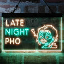 ADVPRO Late Night Pho Vietnam Noodles Dual Color LED Neon Sign st6-i3988 - Green & Yellow