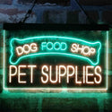 ADVPRO Dog Food Shop Pet Supplies Dual Color LED Neon Sign st6-i3989 - Green & Yellow
