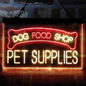 ADVPRO Dog Food Shop Pet Supplies Dual Color LED Neon Sign st6-i3989 - Red & Yellow