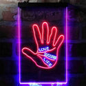 ADVPRO Love Success Life Palm Reader Display  Dual Color LED Neon Sign st6-i3998 - Blue & Red