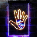 ADVPRO Love Success Life Palm Reader Display  Dual Color LED Neon Sign st6-i3998 - Blue & Yellow