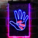 ADVPRO Love Success Life Palm Reader Display  Dual Color LED Neon Sign st6-i3998 - Red & Blue
