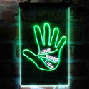 ADVPRO Love Success Life Palm Reader Display  Dual Color LED Neon Sign st6-i3998 - White & Green
