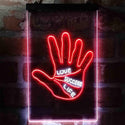 ADVPRO Love Success Life Palm Reader Display  Dual Color LED Neon Sign st6-i3998 - White & Red