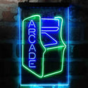 ADVPRO Arcade Game Room Kid Room Party Display  Dual Color LED Neon Sign st6-i3999 - Green & Blue