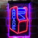 ADVPRO Arcade Game Room Kid Room Party Display  Dual Color LED Neon Sign st6-i3999 - Red & Blue