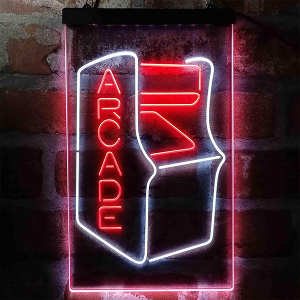 ADVPRO Arcade Game Room Kid Room Party Display  Dual Color LED Neon Sign st6-i3999 - White & Red