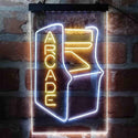 ADVPRO Arcade Game Room Kid Room Party Display  Dual Color LED Neon Sign st6-i3999 - White & Yellow