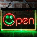 ADVPRO Smile Open Display Dual Color LED Neon Sign st6-i4000 - Green & Red