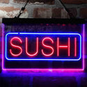 ADVPRO Sushi Japanese Food Cafe Dual Color LED Neon Sign st6-i4002 - Blue & Red