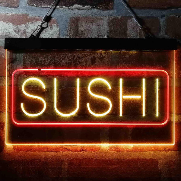 ADVPRO Sushi Japanese Food Cafe Dual Color LED Neon Sign st6-i4002 - Red & Yellow