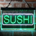 ADVPRO Sushi Japanese Food Cafe Dual Color LED Neon Sign st6-i4002 - White & Green