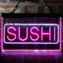 ADVPRO Sushi Japanese Food Cafe Dual Color LED Neon Sign st6-i4002 - White & Purple